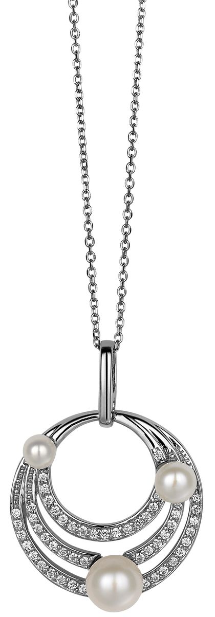 Kette mit dreifachem Kreis-Perlenanhänger