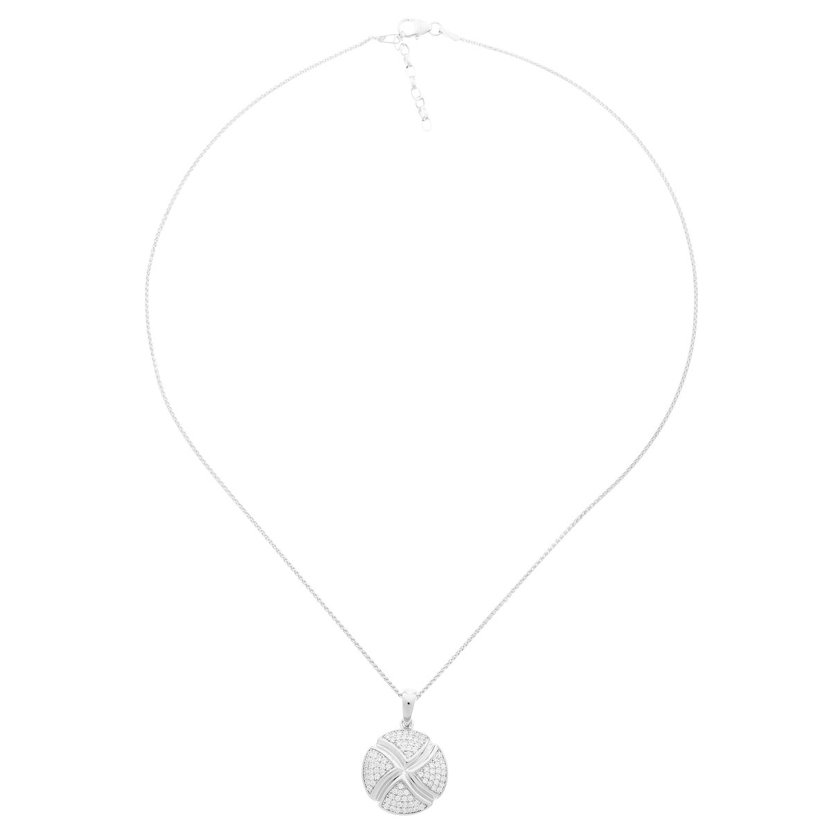 Orphelia Damen-Kette aus 925er Sterlingsilber mit Anhänger – Silber ZH-6043