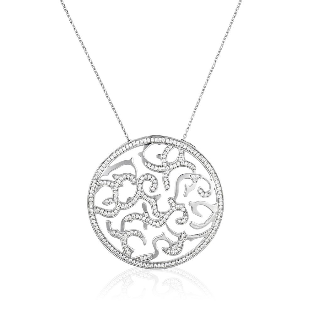 Collier mit filigranem Medaillon-Anhänger
