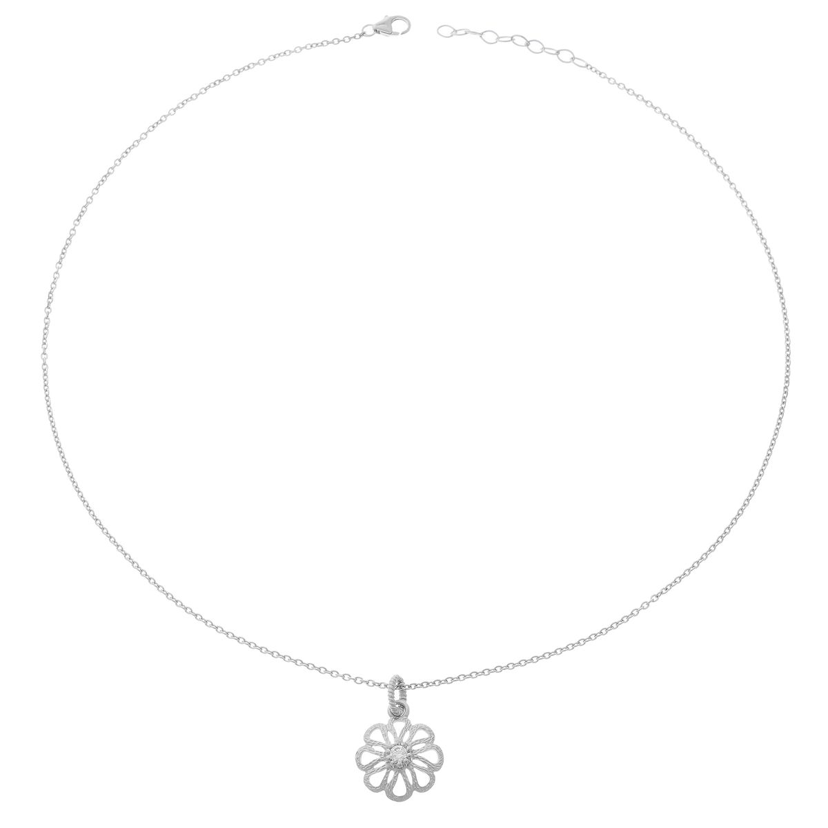 Orphelia Damen-Kette aus 925er Sterlingsilber mit Anhänger – Silber ZH-6017