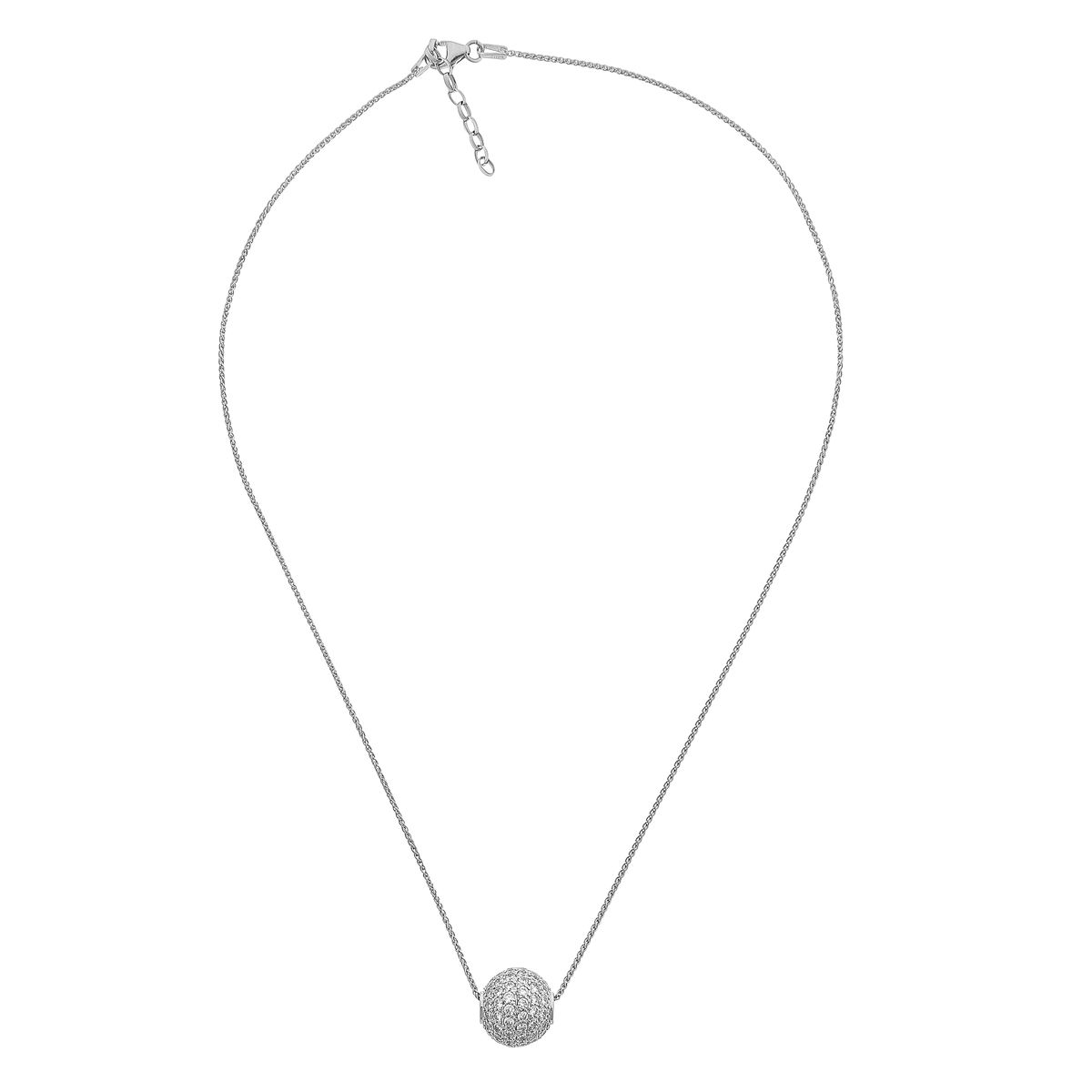 Orphelia Damen-Kette aus 925er Sterlingsilber mit Anhänger – Silber ZH-7235