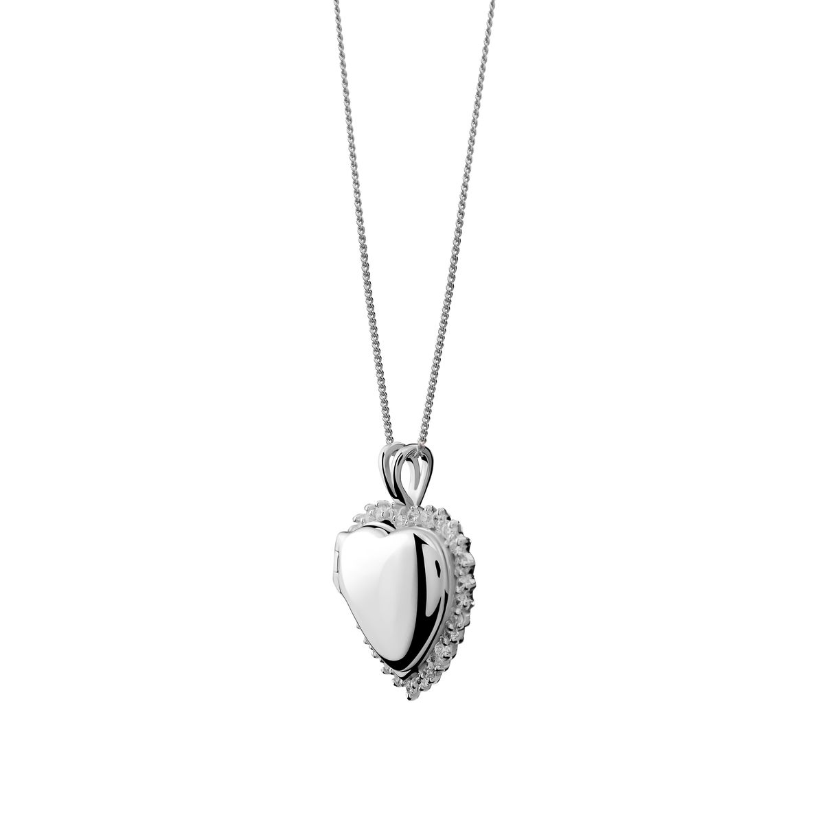 Orphelia Damen-Kette aus 925er Sterlingsilber mit Anhänger – Silber ZH-7491