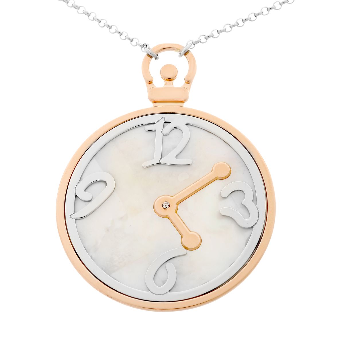 Halskette mit Taschenuhr-Anhänger