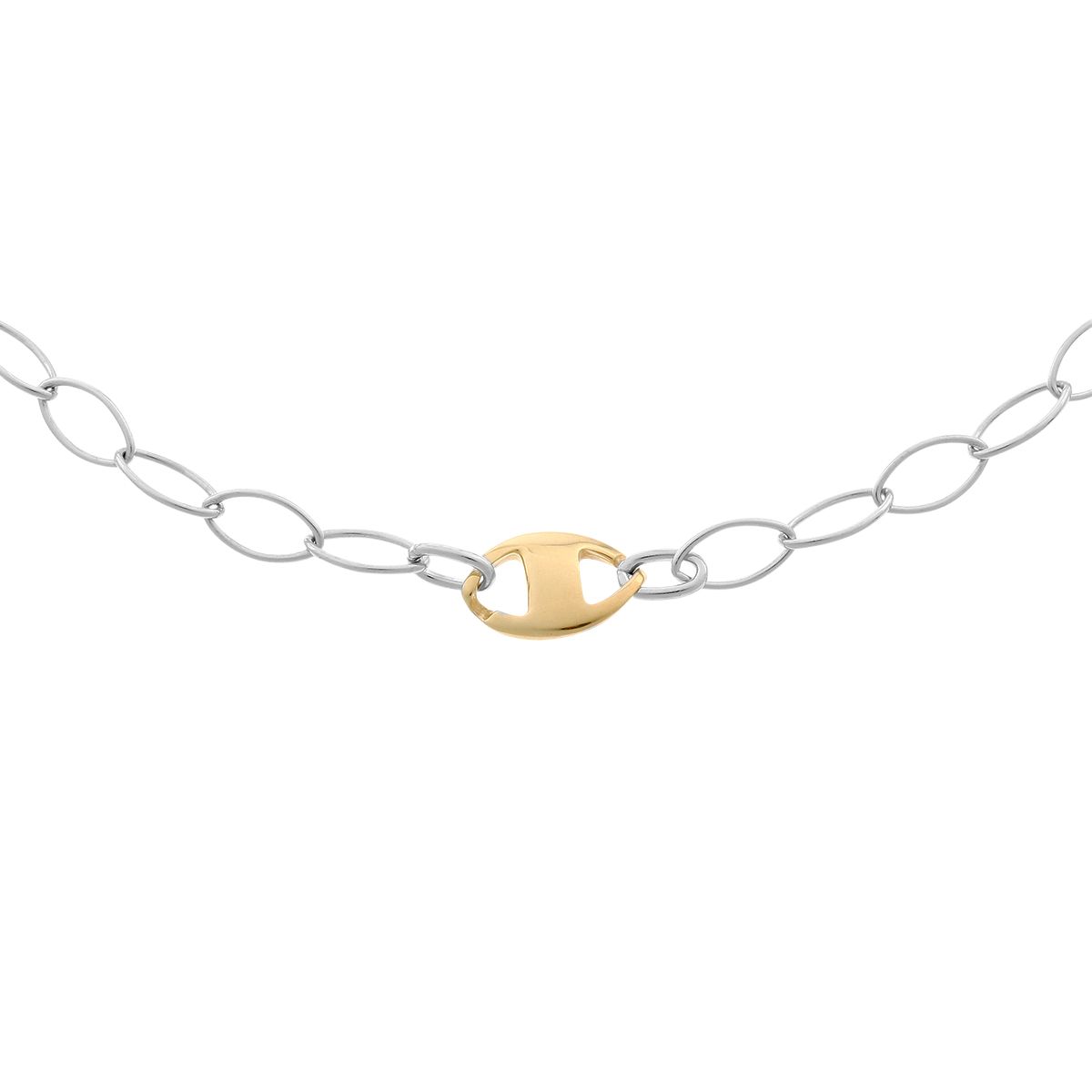 Orphelia Halskette für Damen, Sterling-Silber 925, Silber/Gold, ZK-2649