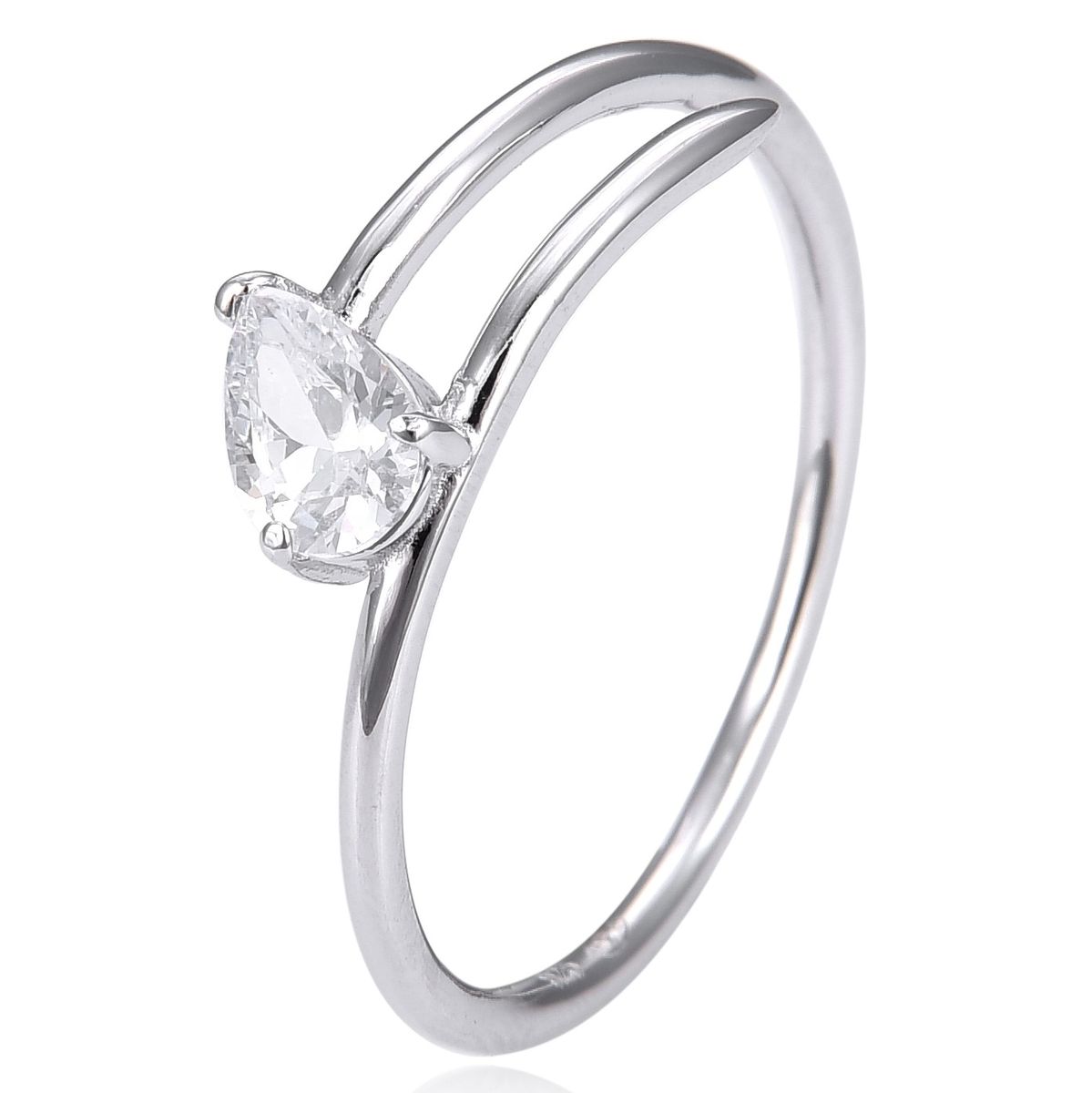 Gena.paris 'Shine' Damenring aus 925 Sterling Silber - Silber GR1068-W