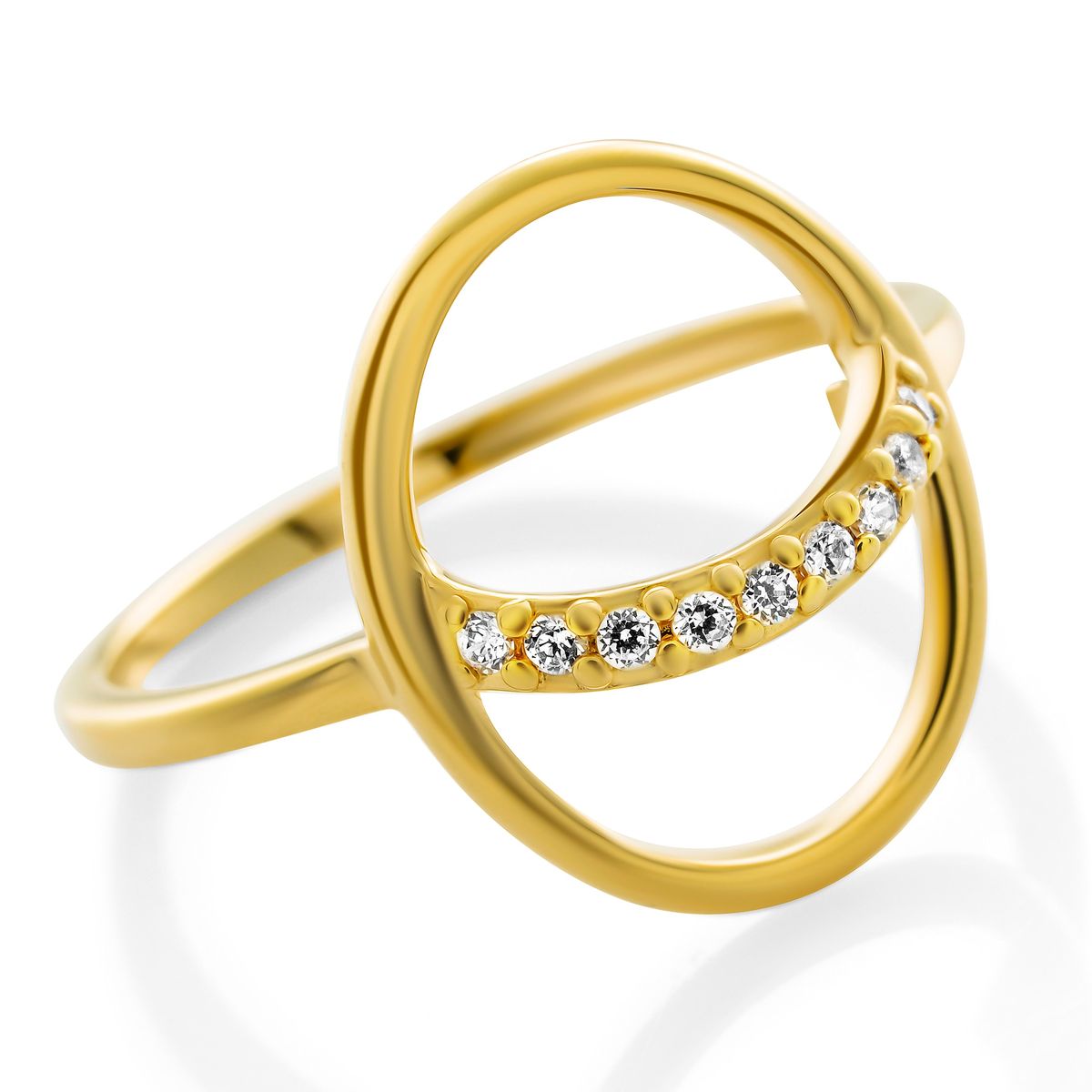 Orphelia 'Amaliada' Damen-Ring aus 925er Sterlingsilber – Gold ZR-7572