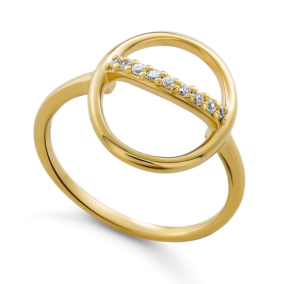 Geometrischer Ring mit offenem Kreis
