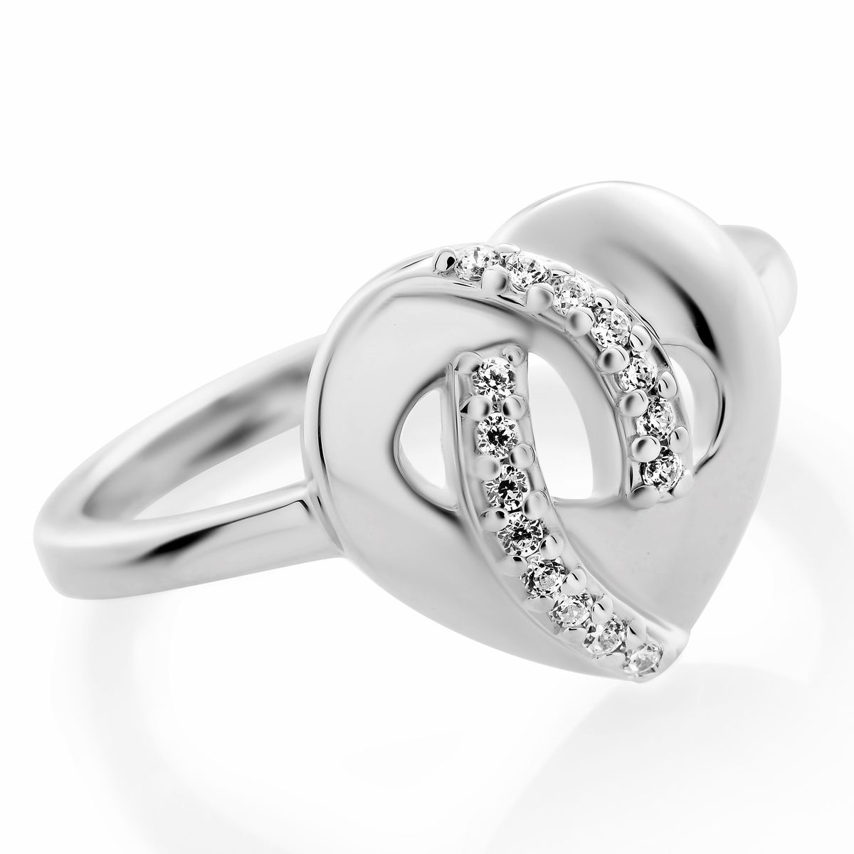 Orphelia 'Amore' Damen-Ring aus 925er Sterlingsilber – Silber ZR-7577