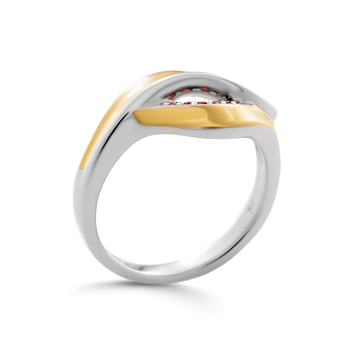 Skulpturaler Anet Bicolor Ring
