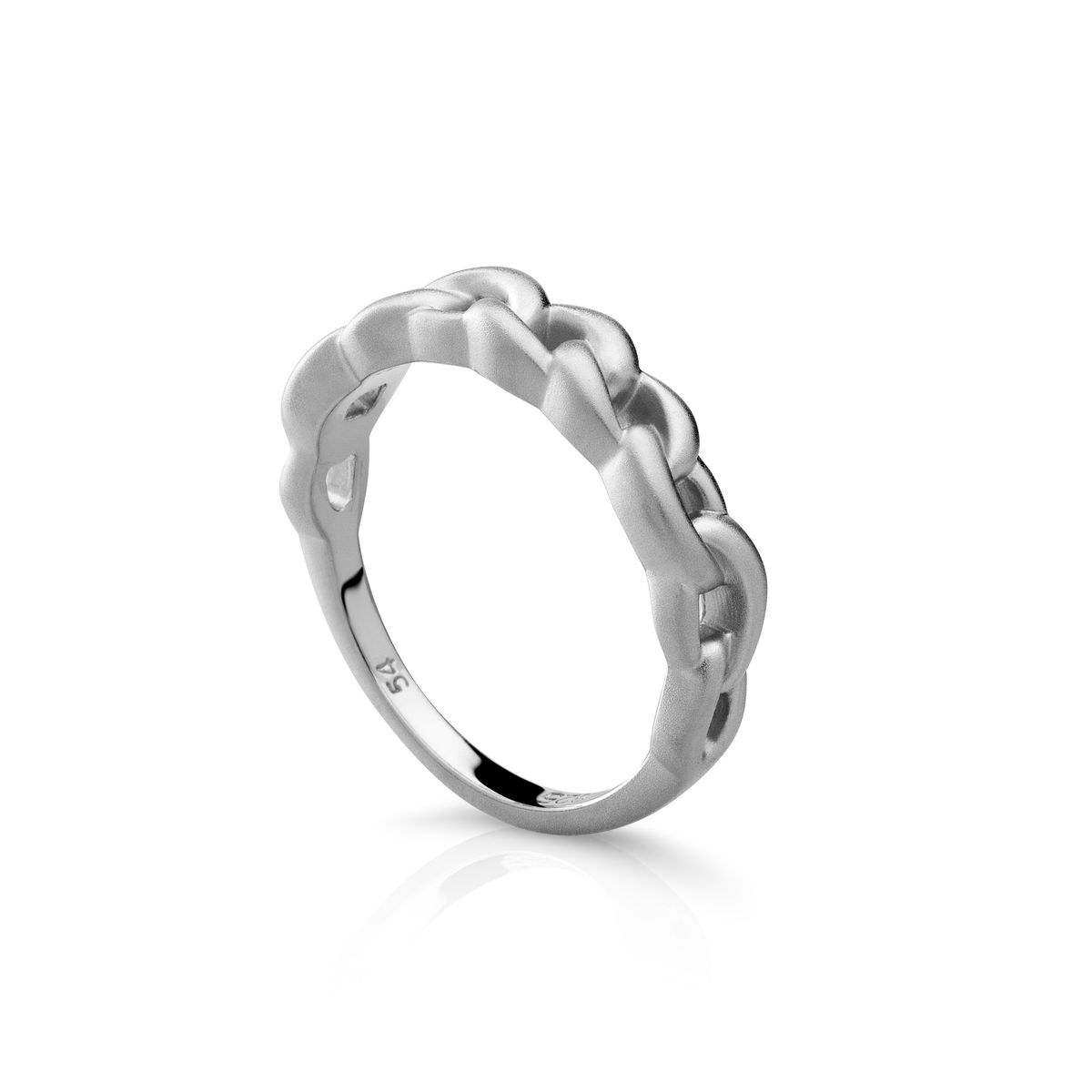 Estelle Mattierter Gliederketten-Bandring