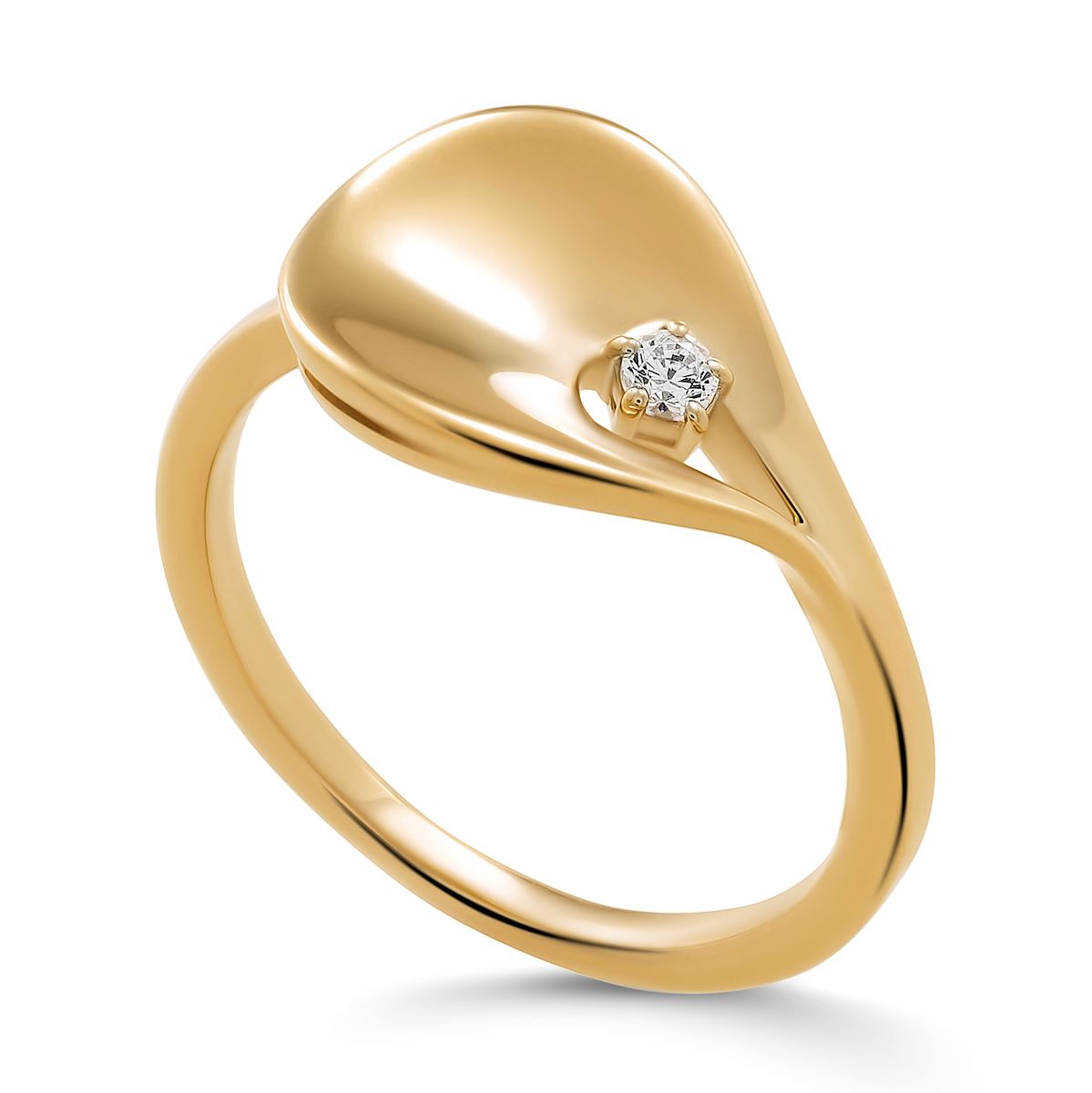 Orphelia 'Etoile' Damen-Ring aus 925er Sterlingsilber – Gold ZR-7524/G