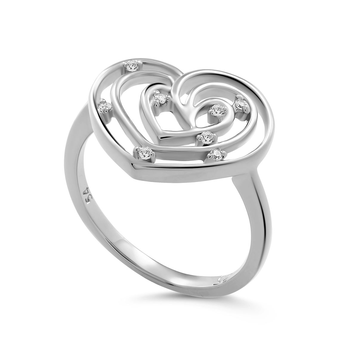 Orphelia 'Euphoria' Damen-Ring aus 925er Sterlingsilber – Silber ZR-7522