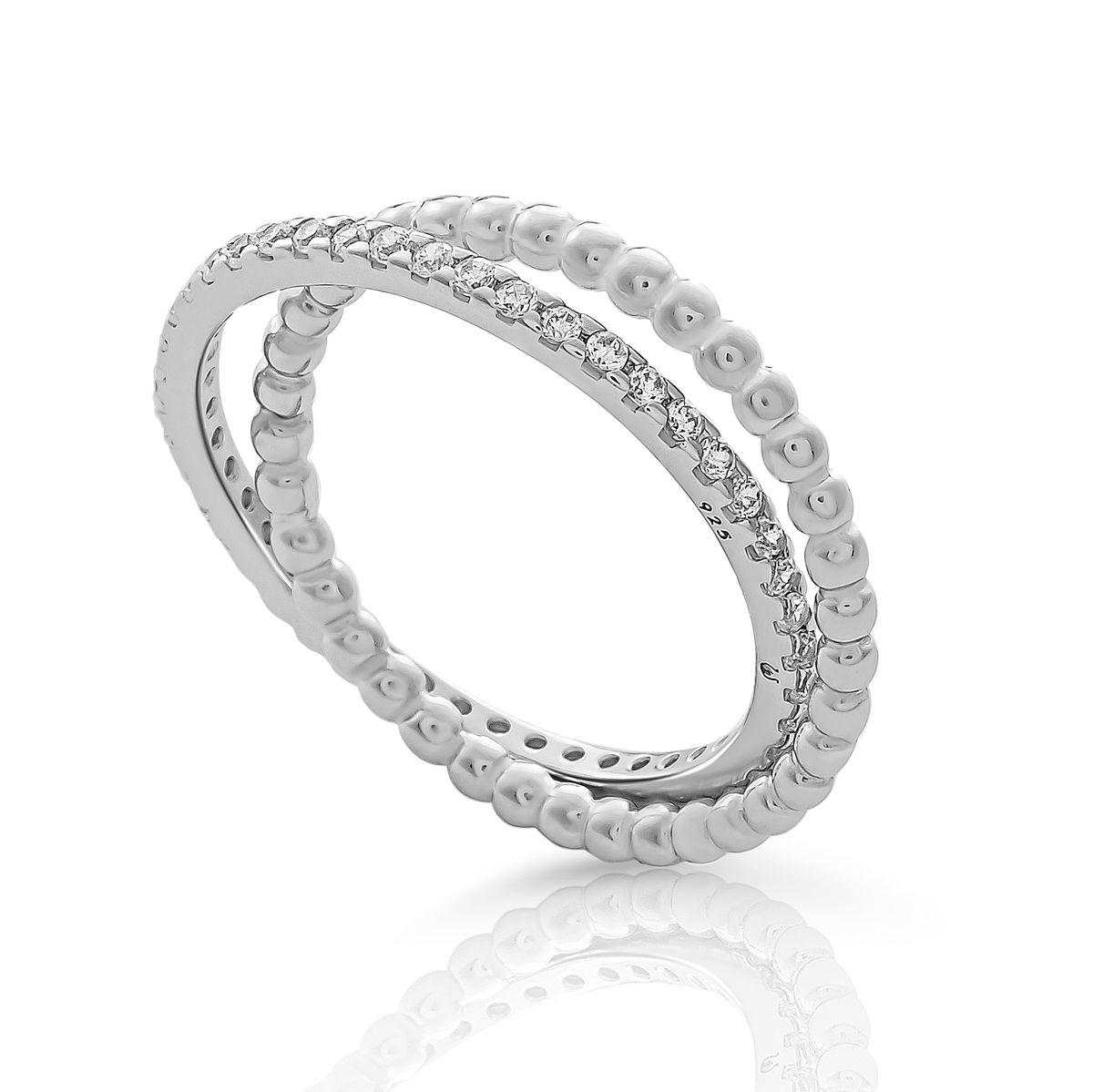 Orphelia 'Everest' Damen-Ring aus 925er Sterlingsilber – Silber ZR-7542