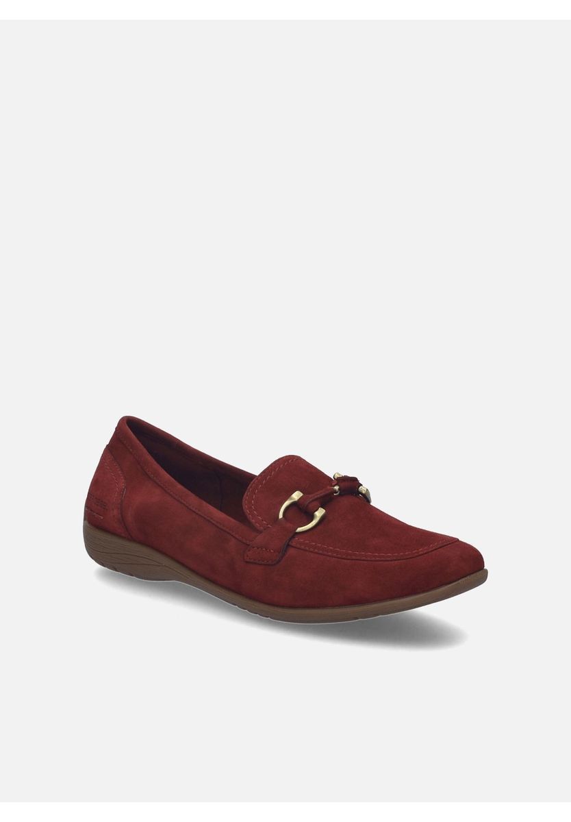 Wildleder-Loafer mit Schnallendetail