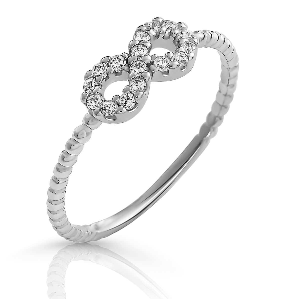 Orphelia 'Infinity' Damen-Ring aus 925er Sterlingsilber – Silber ZR-7528
