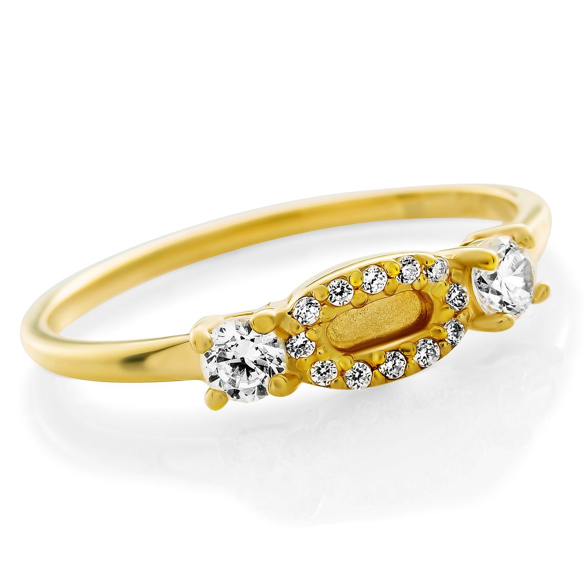 Orphelia 'Lily' Damen-Ring aus 925er Sterlingsilber – Gold ZR-7582/G