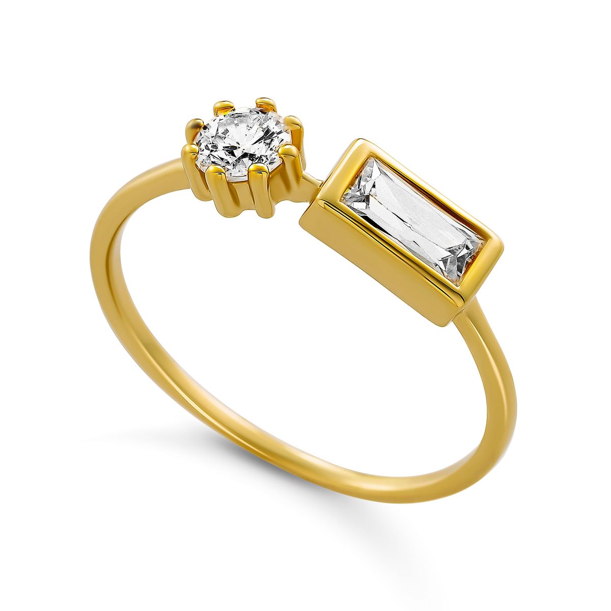 Orphelia 'Madelyn' Damen-Ring aus 925er Sterlingsilber – Gold ZR-7583/G