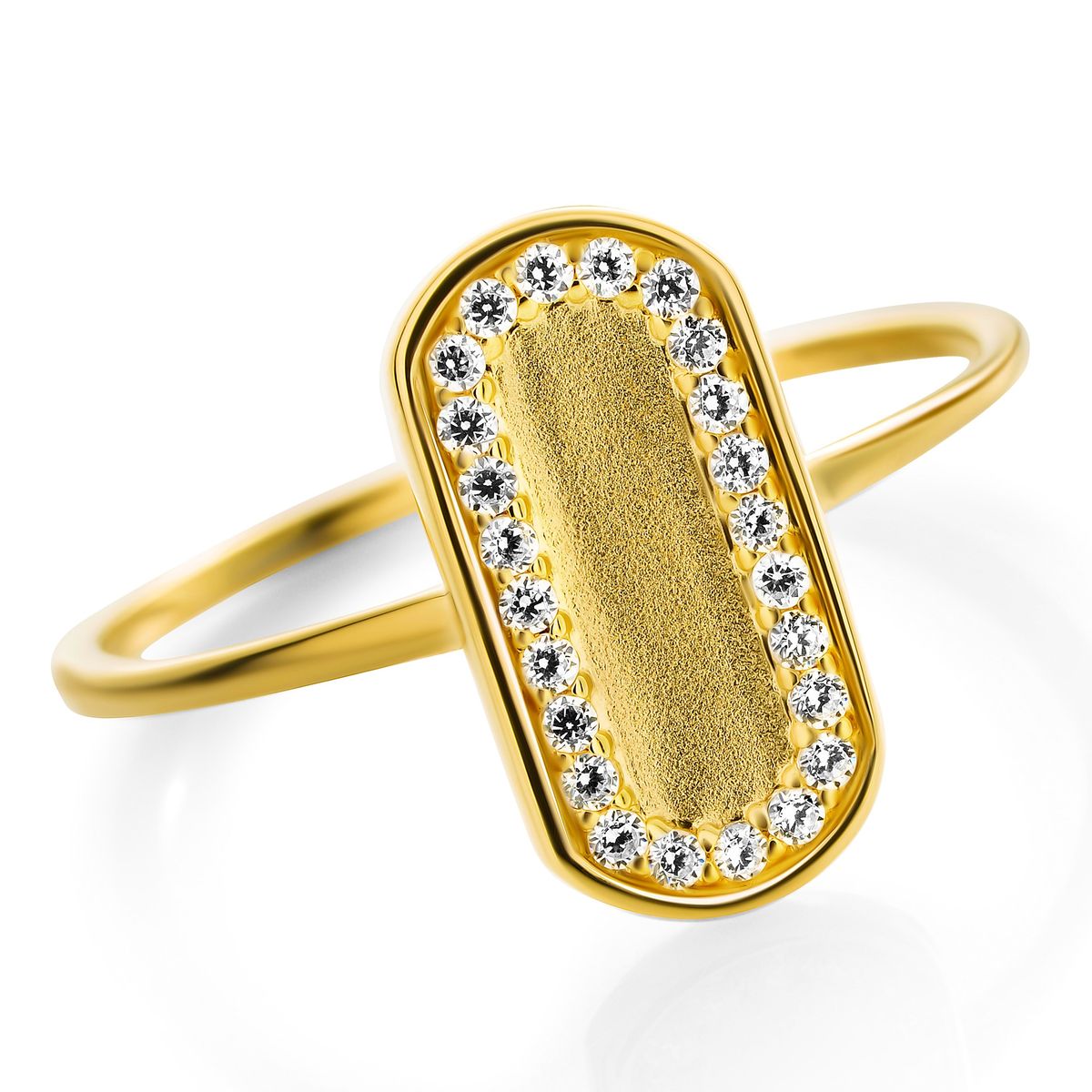 Orphelia 'Malaga' Damen-Ring aus 925er Sterlingsilber – Gold ZR-7573/G