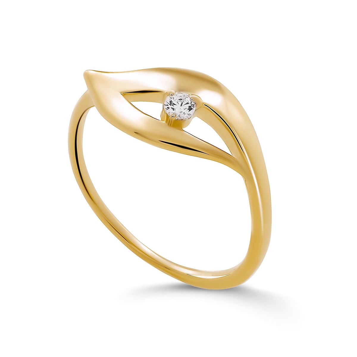 Orphelia 'Milan' Damen-Ring aus 925er Sterlingsilber – Gold ZR-7519/G