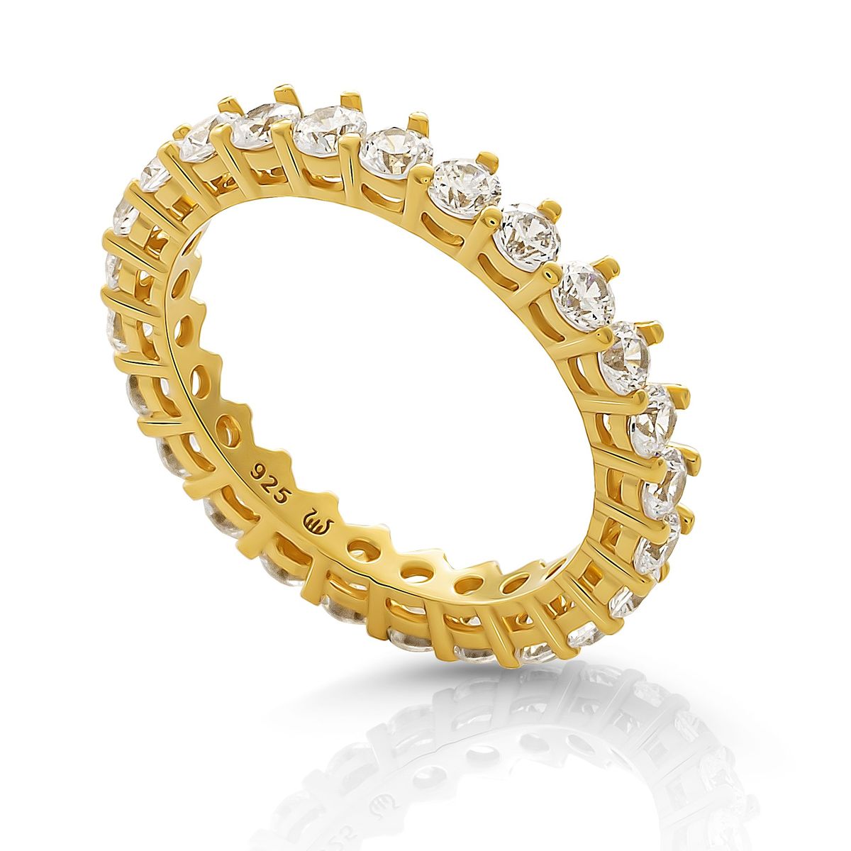 Orphelia 'Paris' Damen-Ring aus 925er Sterlingsilber – Gold ZR-7540/G