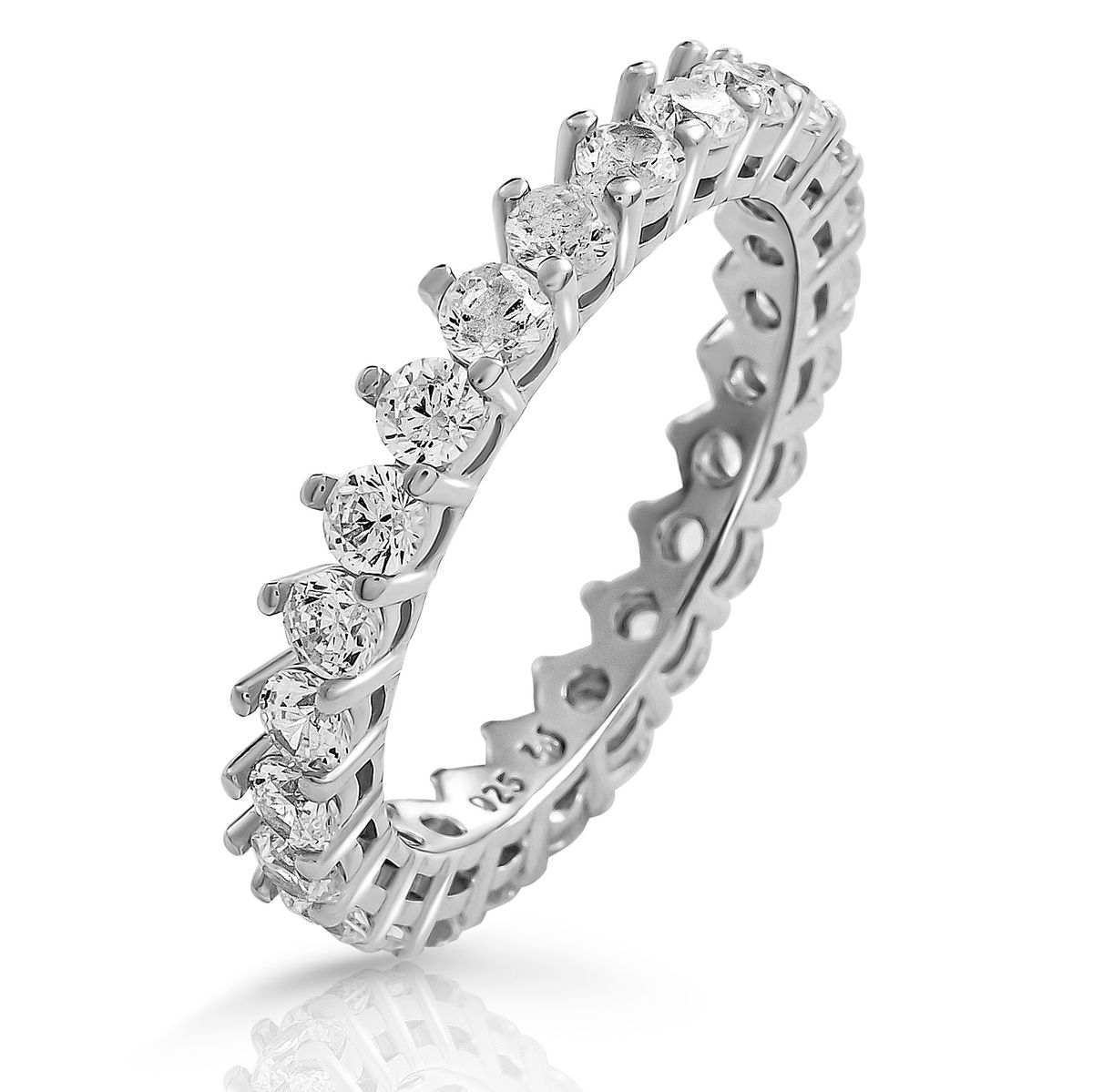 Orphelia 'Paris' Damenring aus 925er Sterlingsilber – Silber ZR-7540