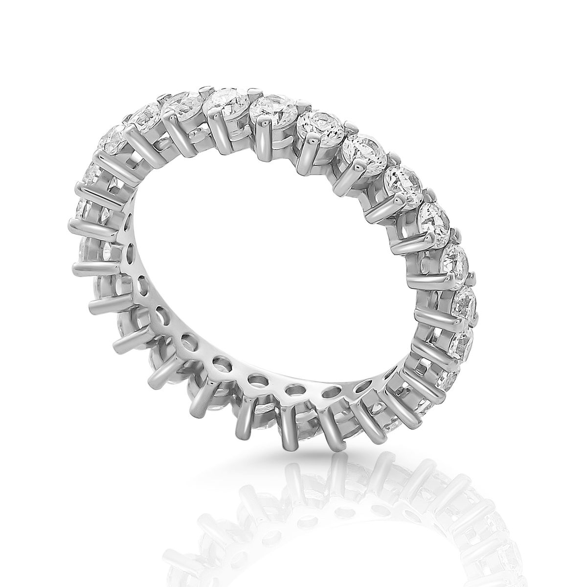 Eleganter funkelnder Eternity-Ring