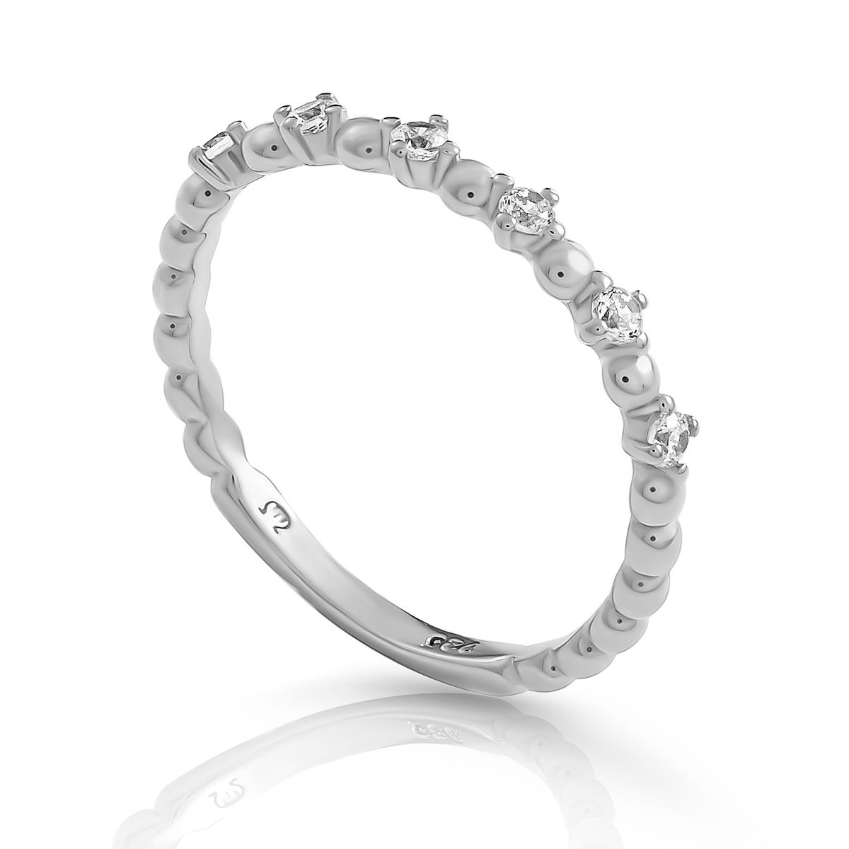Orphelia 'Signature' Damen-Ring aus 925er Sterlingsilber – Silber ZR-7535