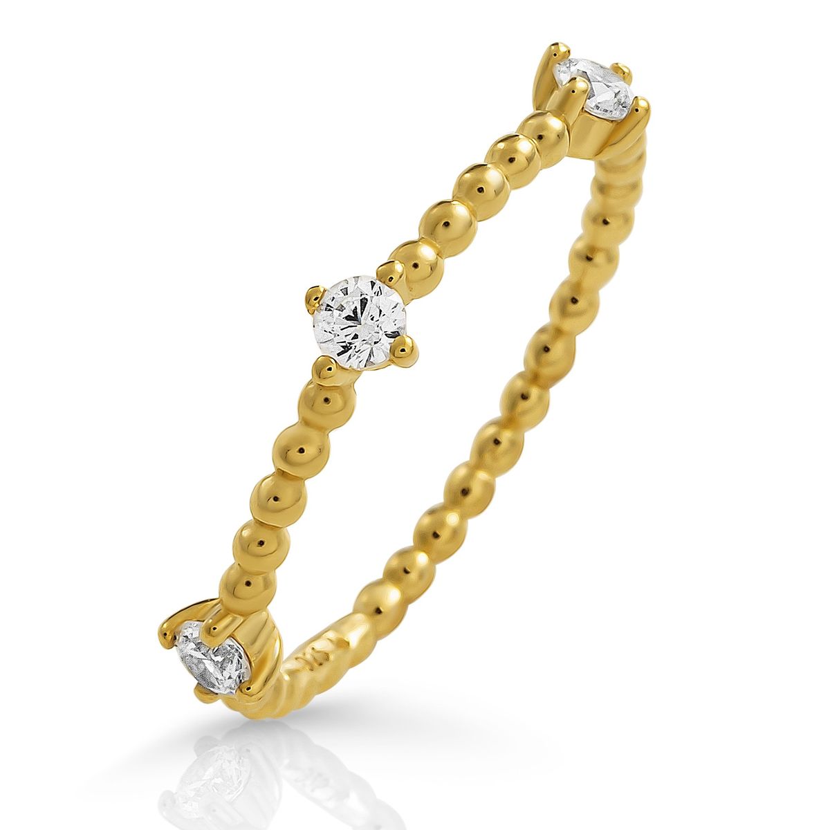 Orphelia 'Sparkle' Damen-Ring aus 925er Sterlingsilber – Gold ZR-7530/G