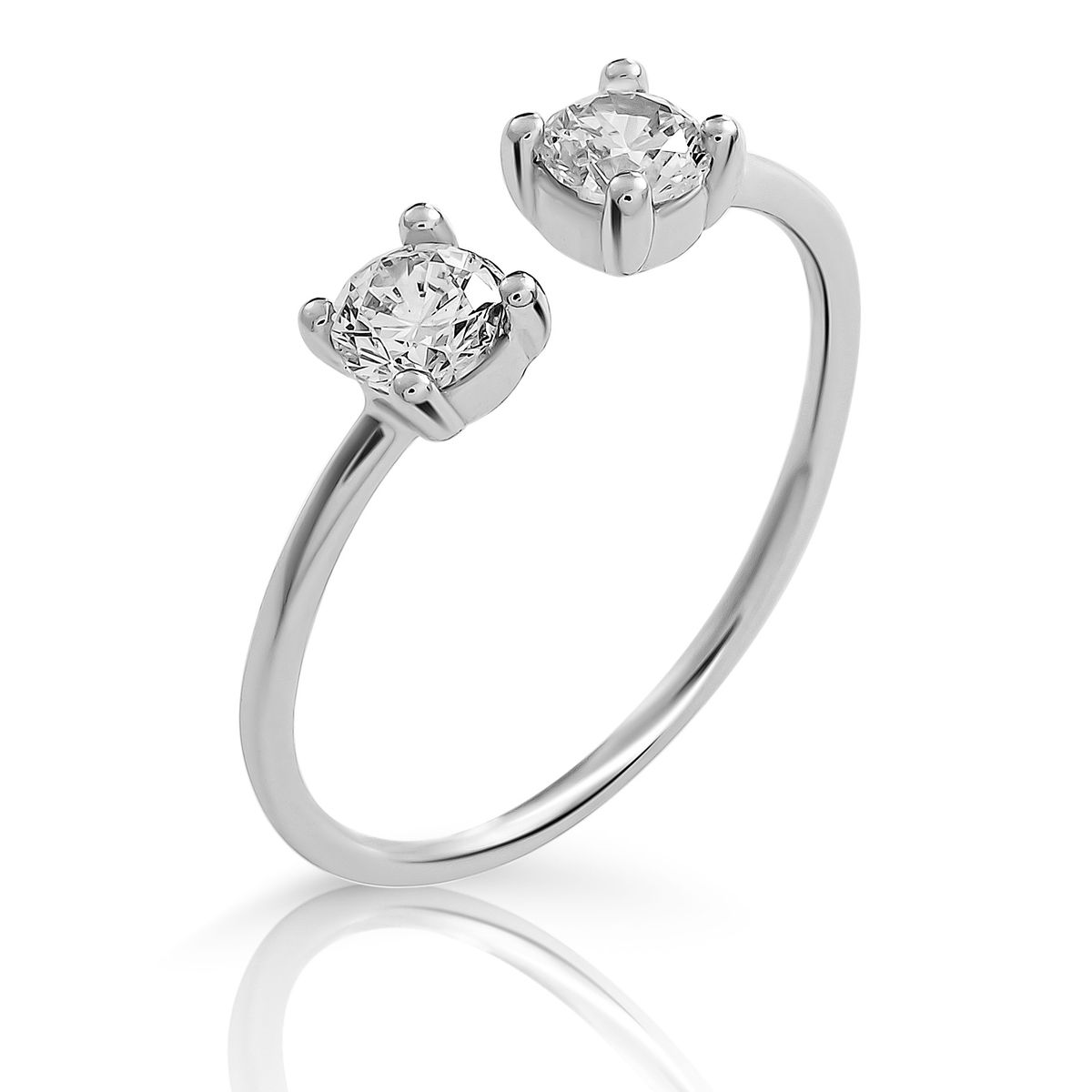 Orphelia 'Twinkle' Damen-Ring aus 925er Sterlingsilber – Silber ZR-7532