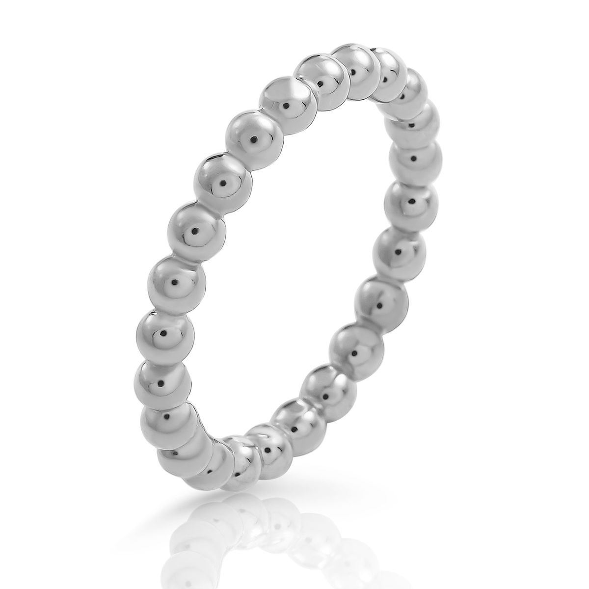 Filigranes Stapelbares Perlen-Ring Trio