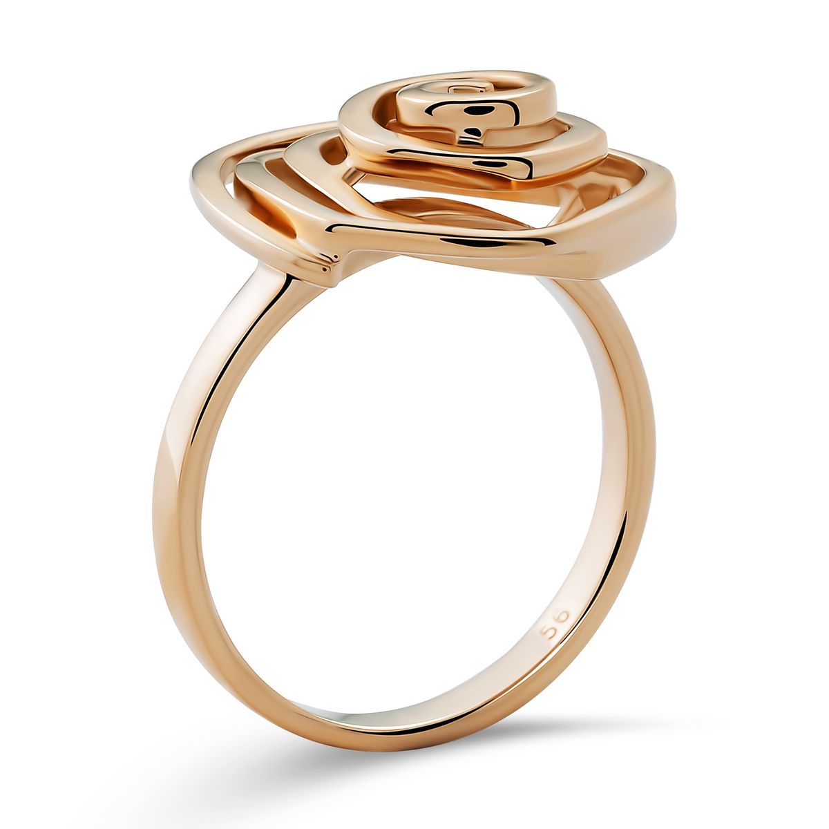 Ring mit spiralförmiger Rose