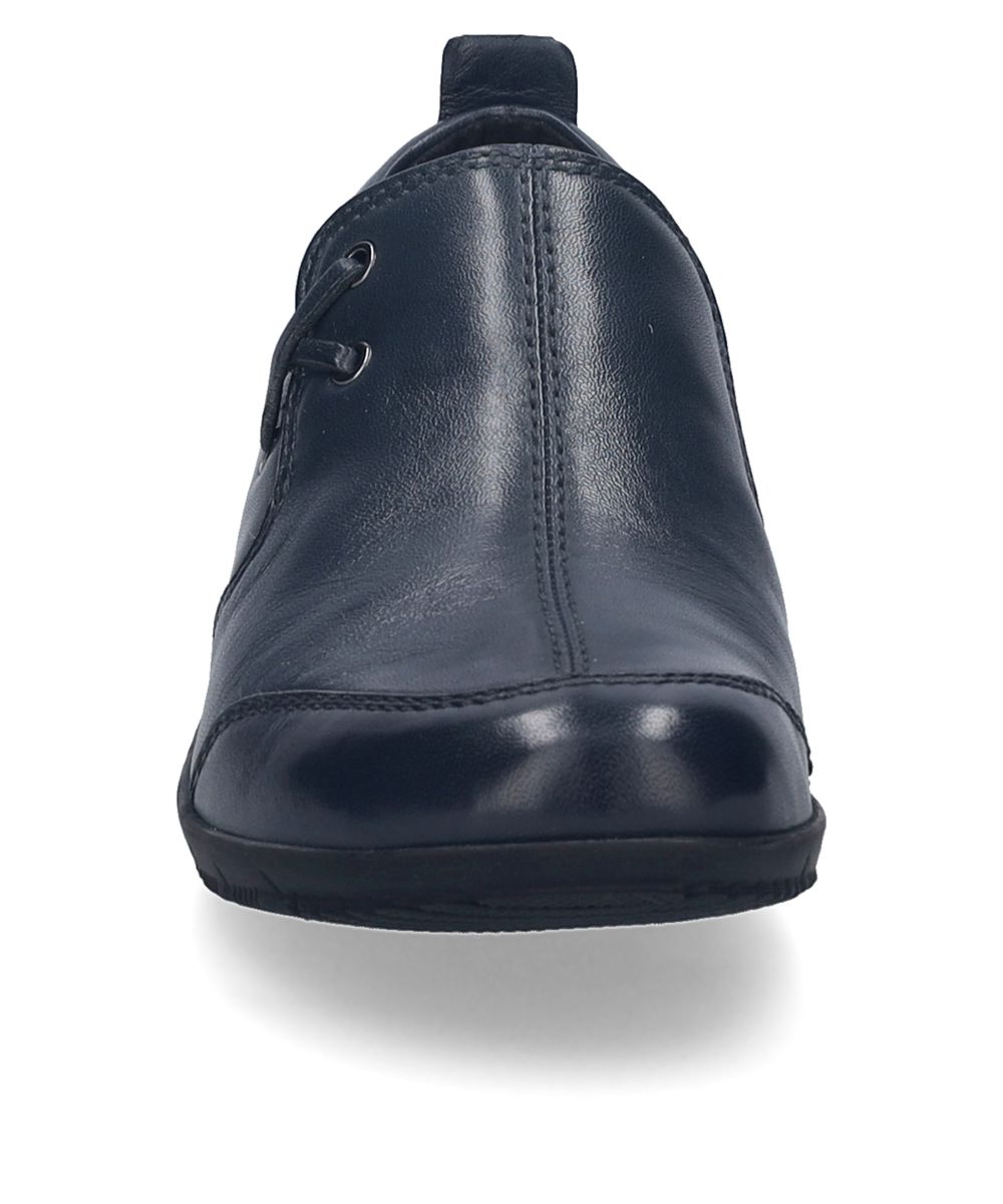 Leder Slipper Loafer in Ozeanblau