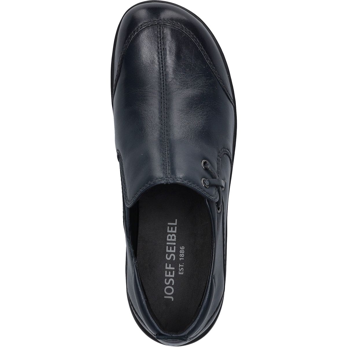 Leder Slipper Loafer in Ozeanblau