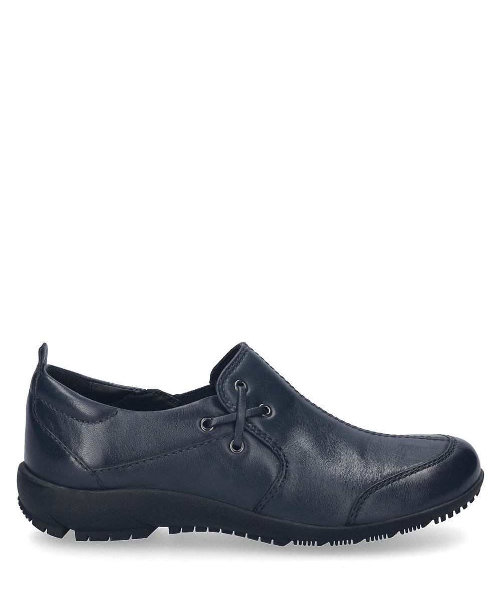 Leder Slipper Loafer in Ozeanblau