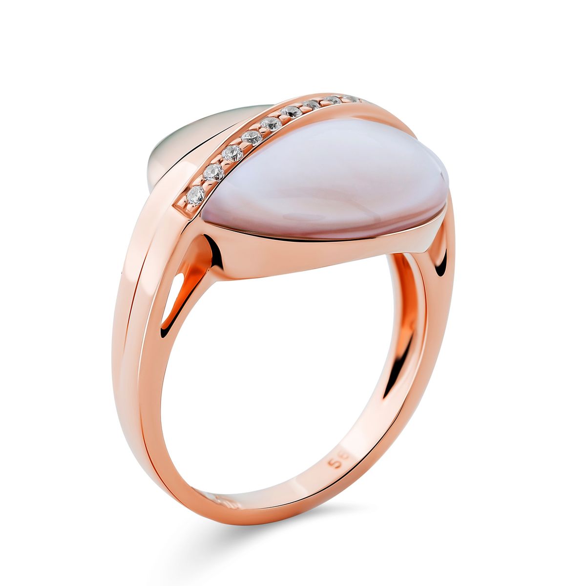 Eleganter gewölbter Statement-Ring