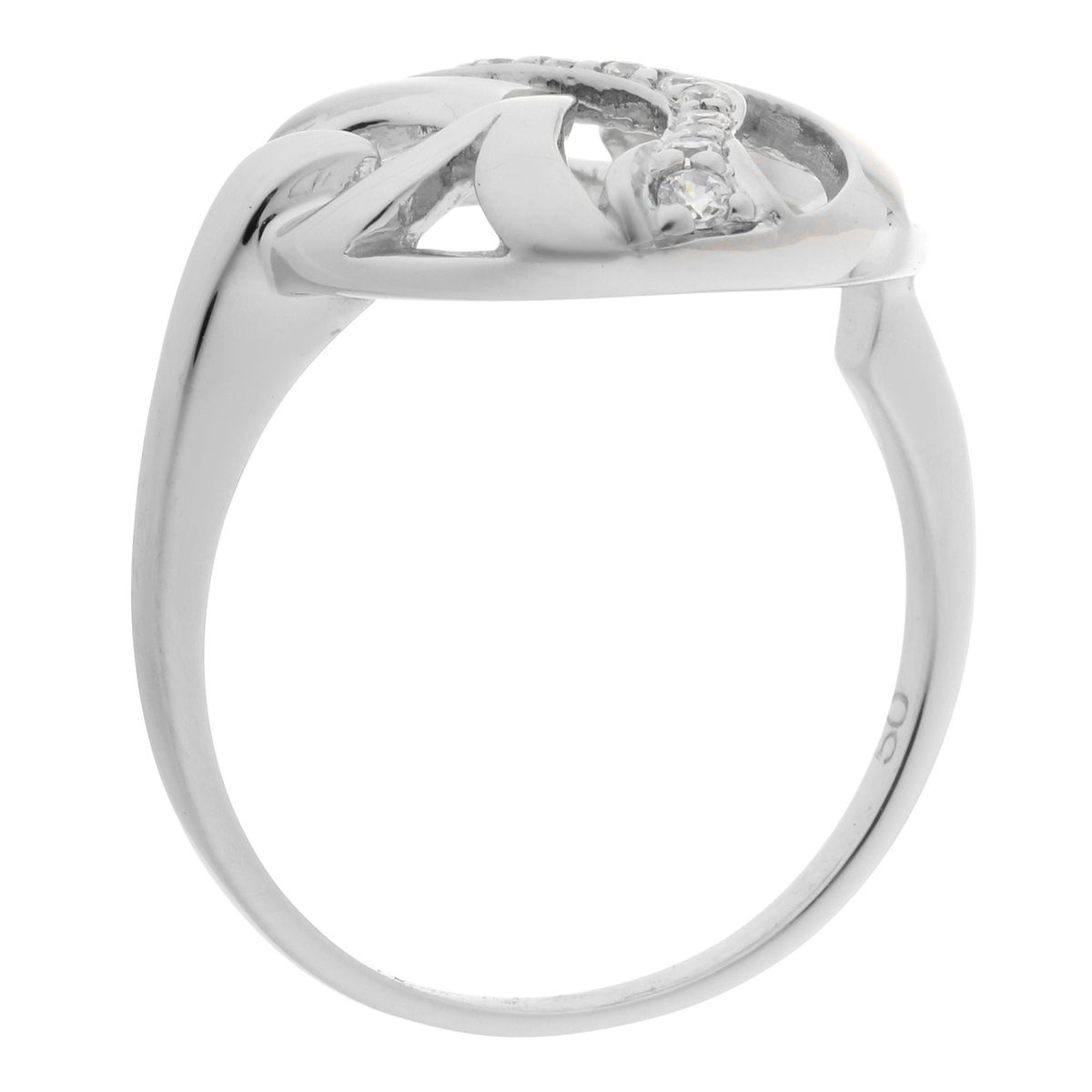 Verzierter Wellen-Pavé-Ring