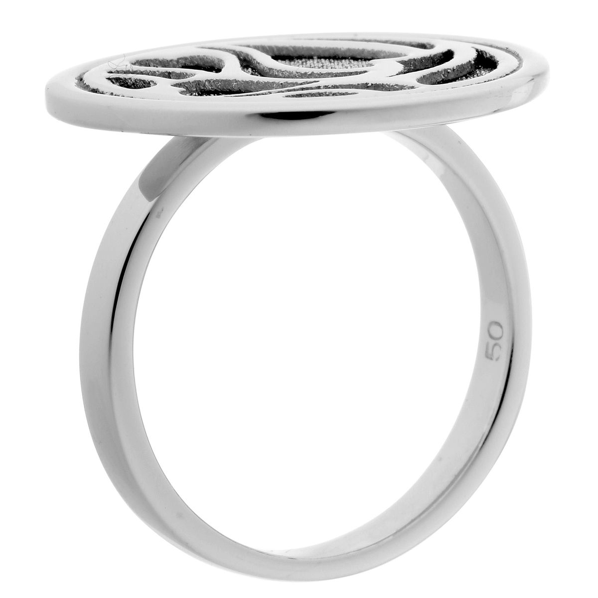 Filigraner Statement-Ring mit Herzmotiv