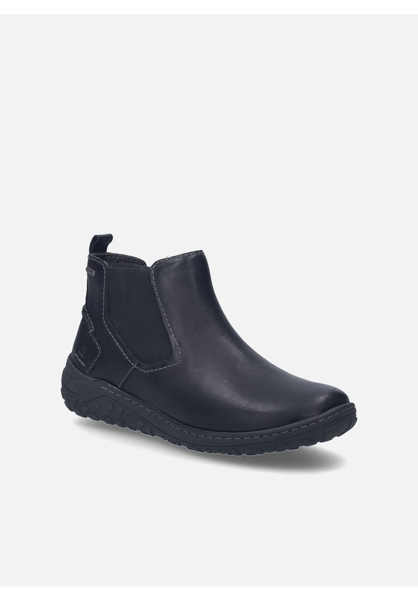 Schwarzer Chelsea-Halbschuh aus Leder für Damen