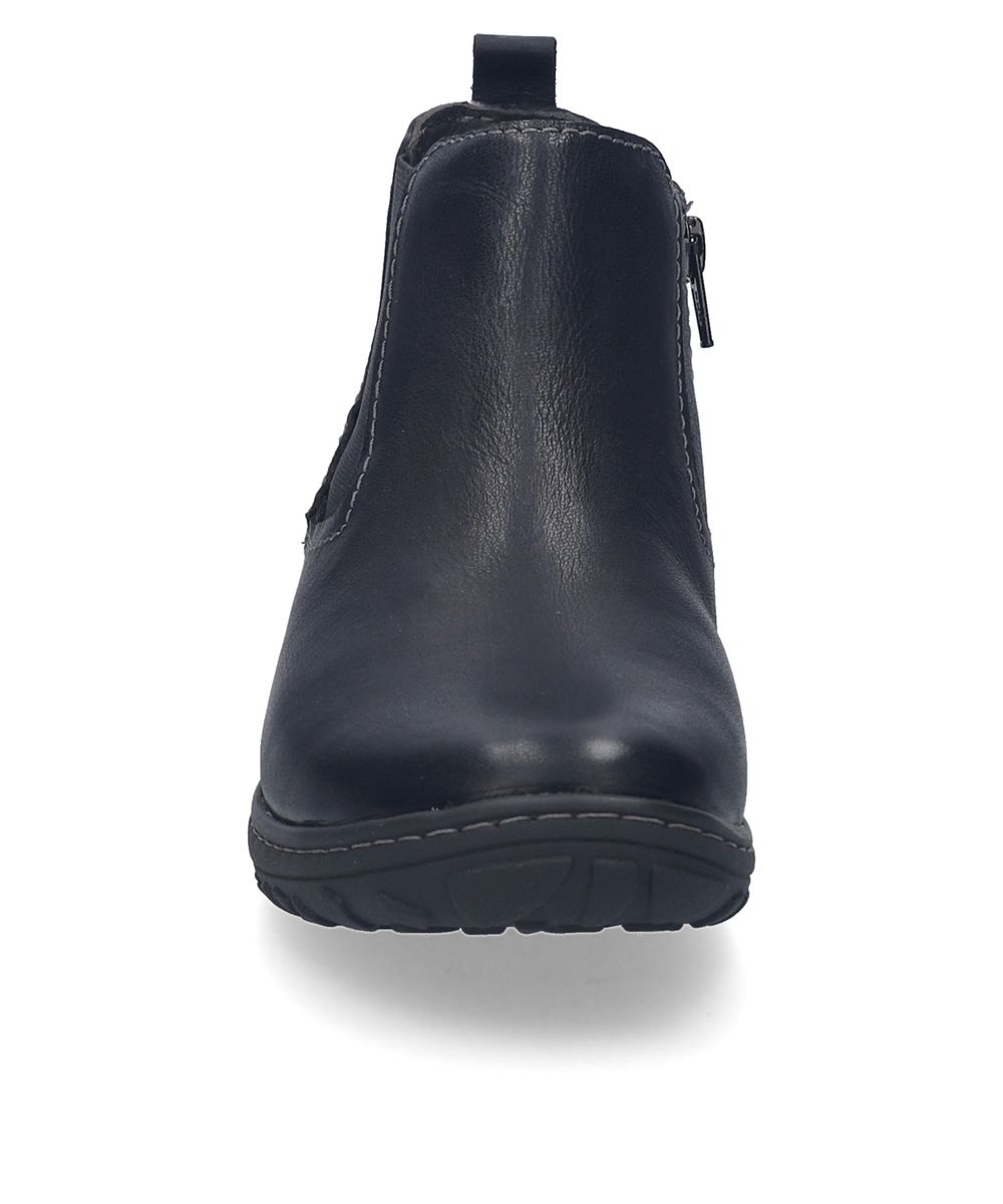 Schwarzer Chelsea-Halbschuh aus Leder für Damen
