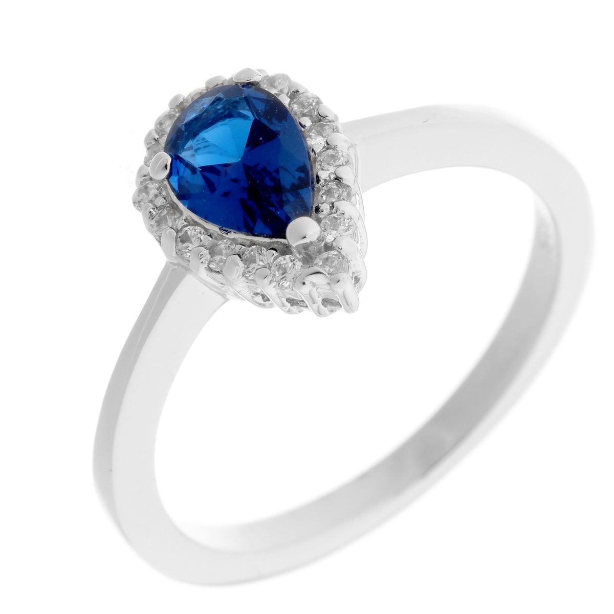 Eleganter Ring im Birnenschliff