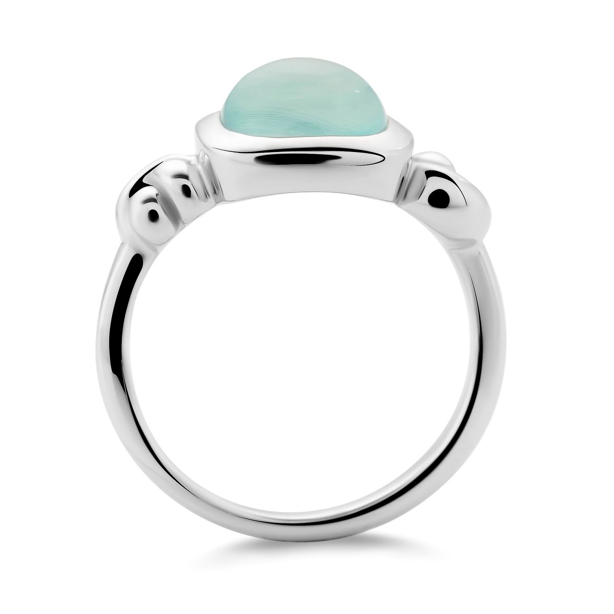 Ring aus Sterlingsilber mit Edelstein