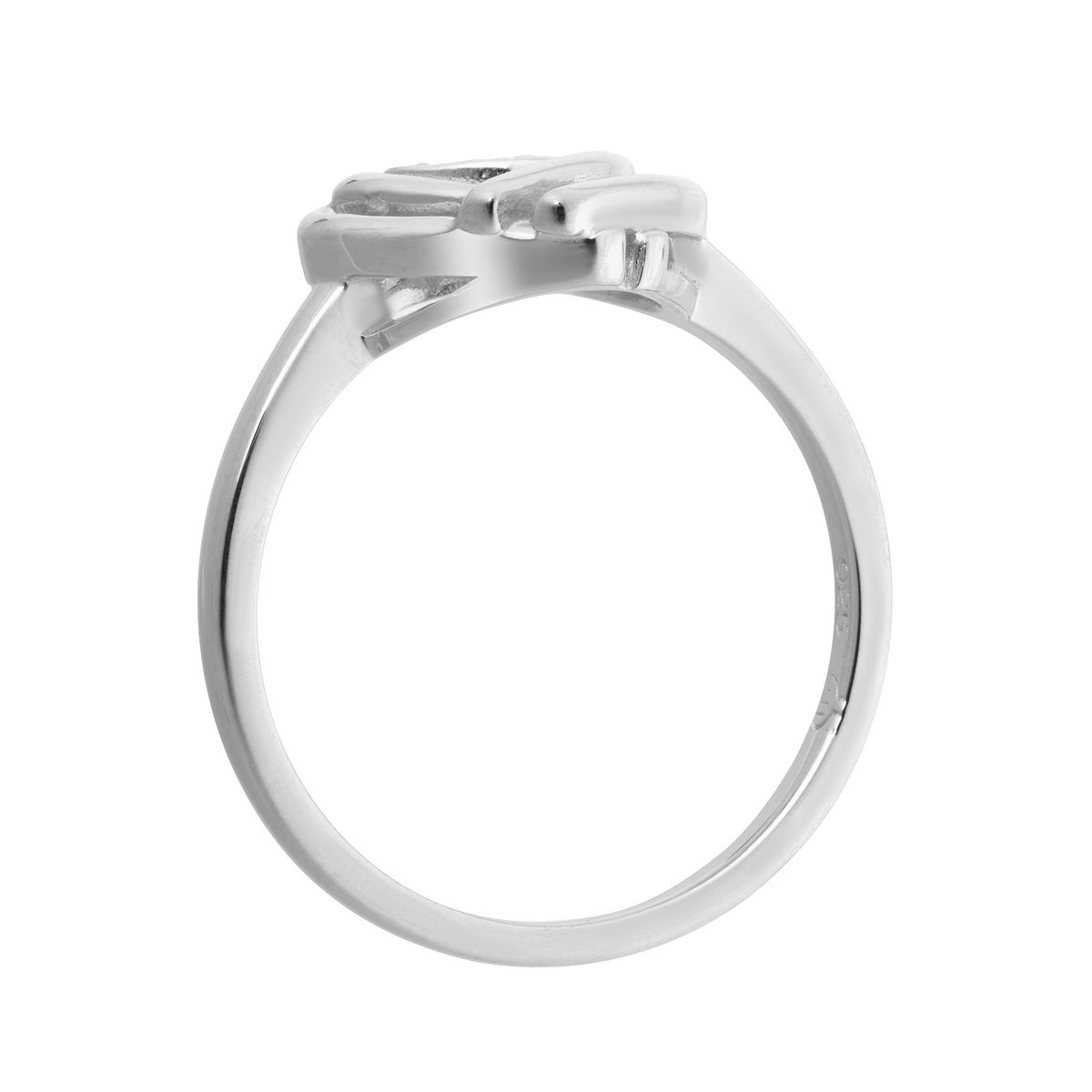 Zarter Herzring aus Silber