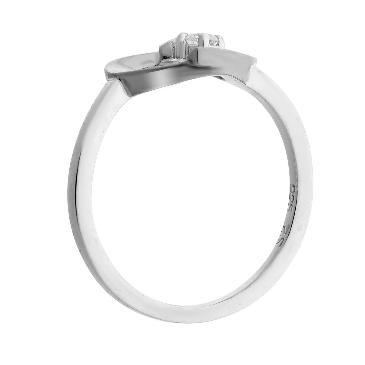 Herzring aus Sterlingsilber