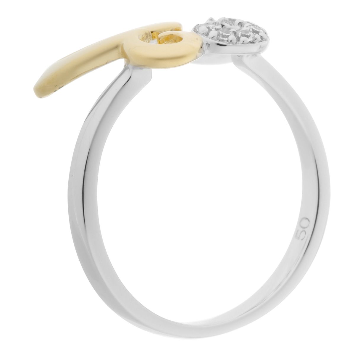 Eleganter Bi-Color Filigran-Ring