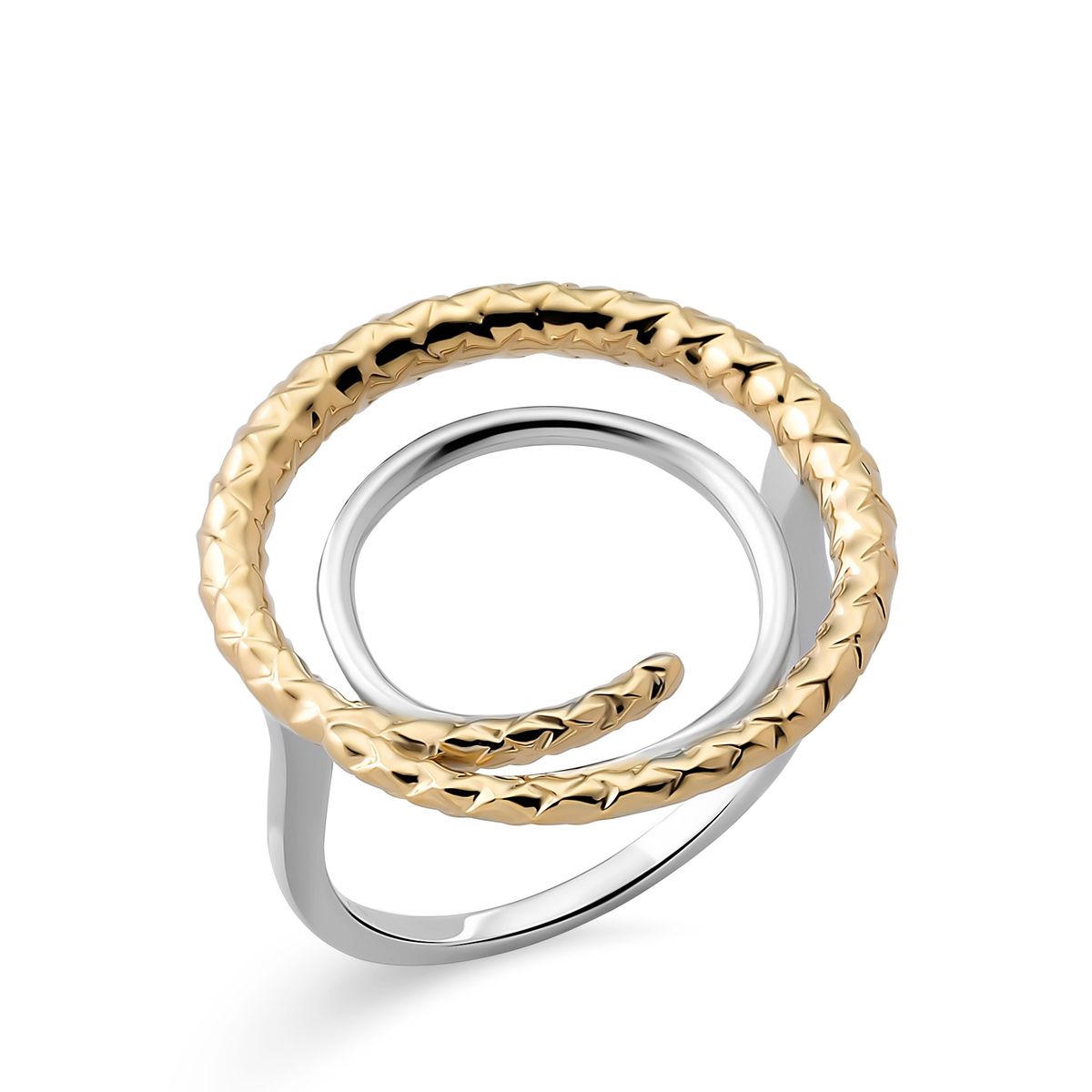 Orphelia Damen-Ring Sterling-Silber 925 – Silber/Gold ZR-7499