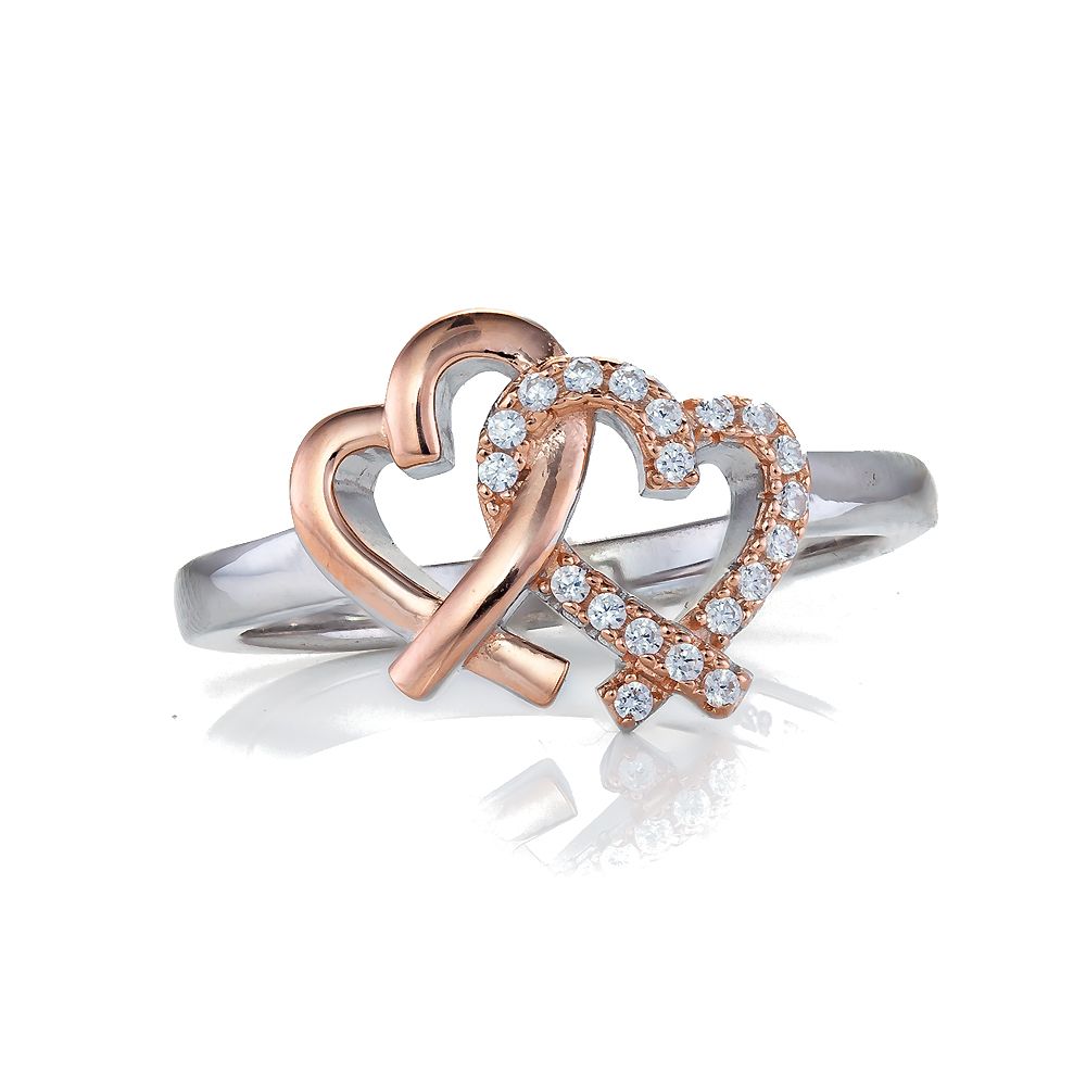 Orphelia Damen-Ring Sterling-Silber 925 – Silber/Rosé ZR-7250
