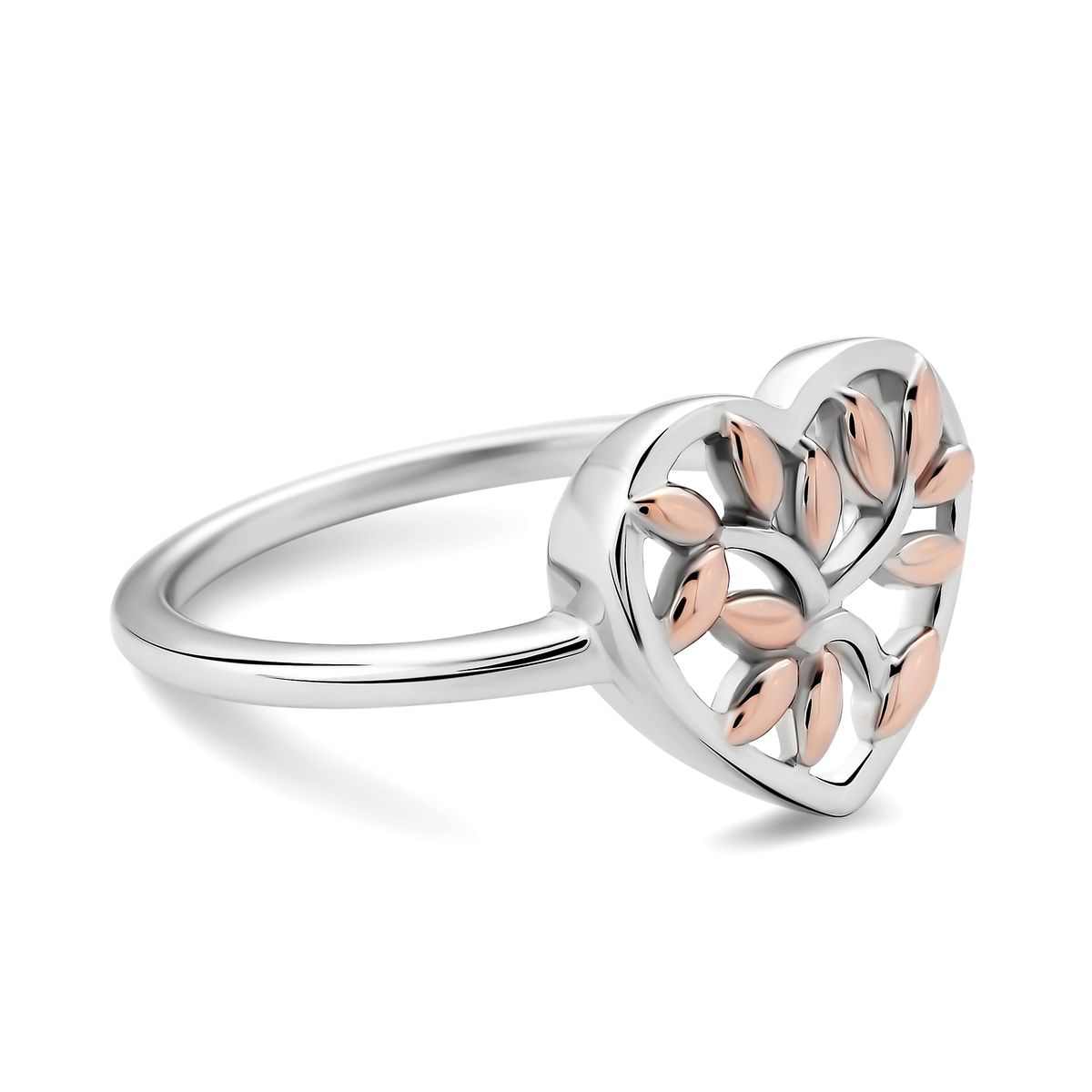 Herzförmiger Baum des Lebens Ring