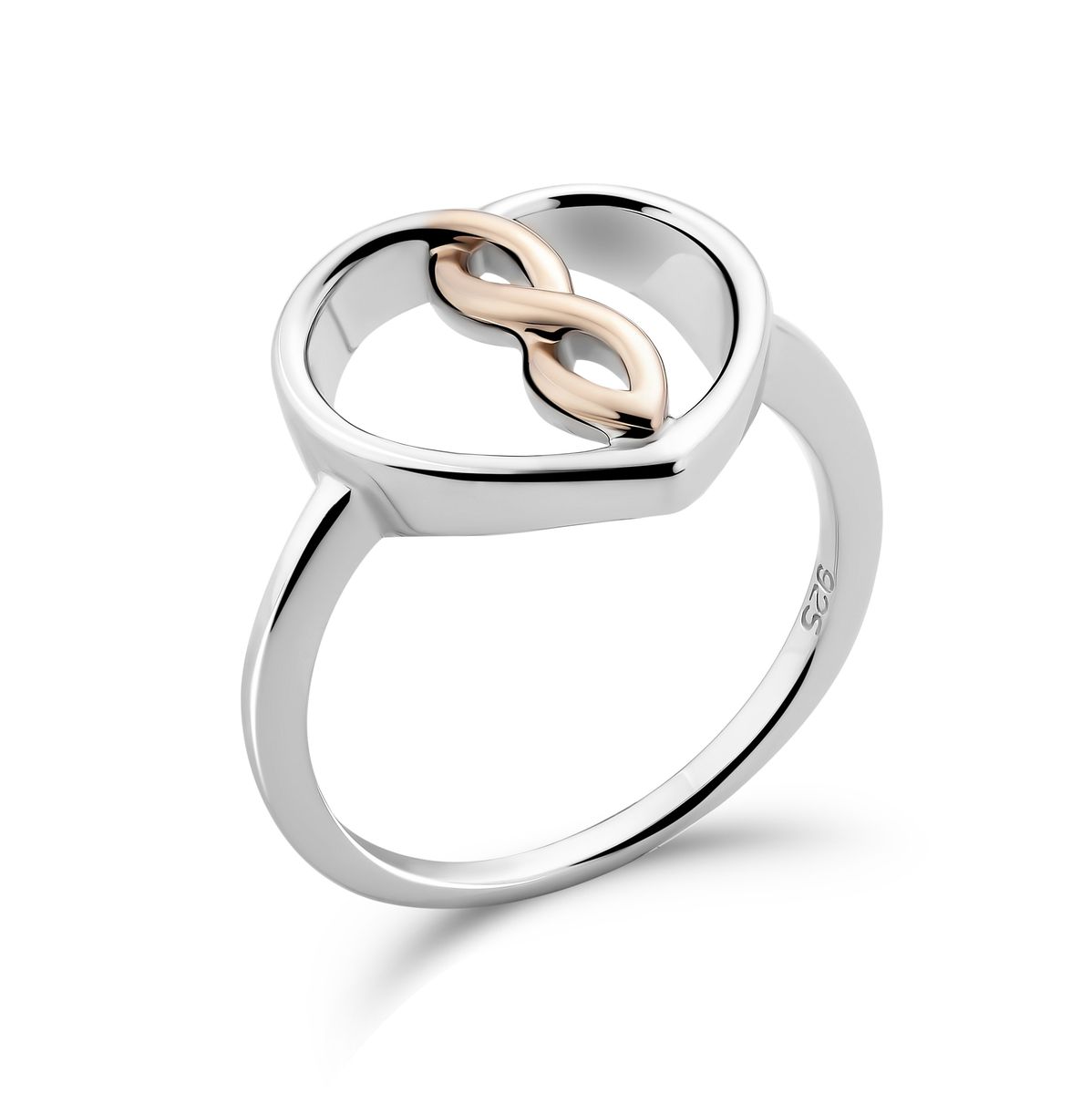 Orphelia Damen-Ring Sterling-Silber 925 – Silber/Rosé ZR-7475