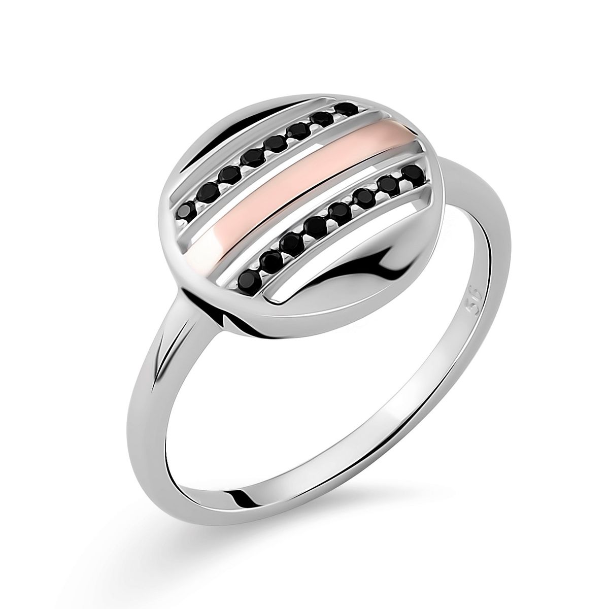 Orphelia Damen-Ring Sterling-Silber 925 – Silber/Rosé ZR-7501