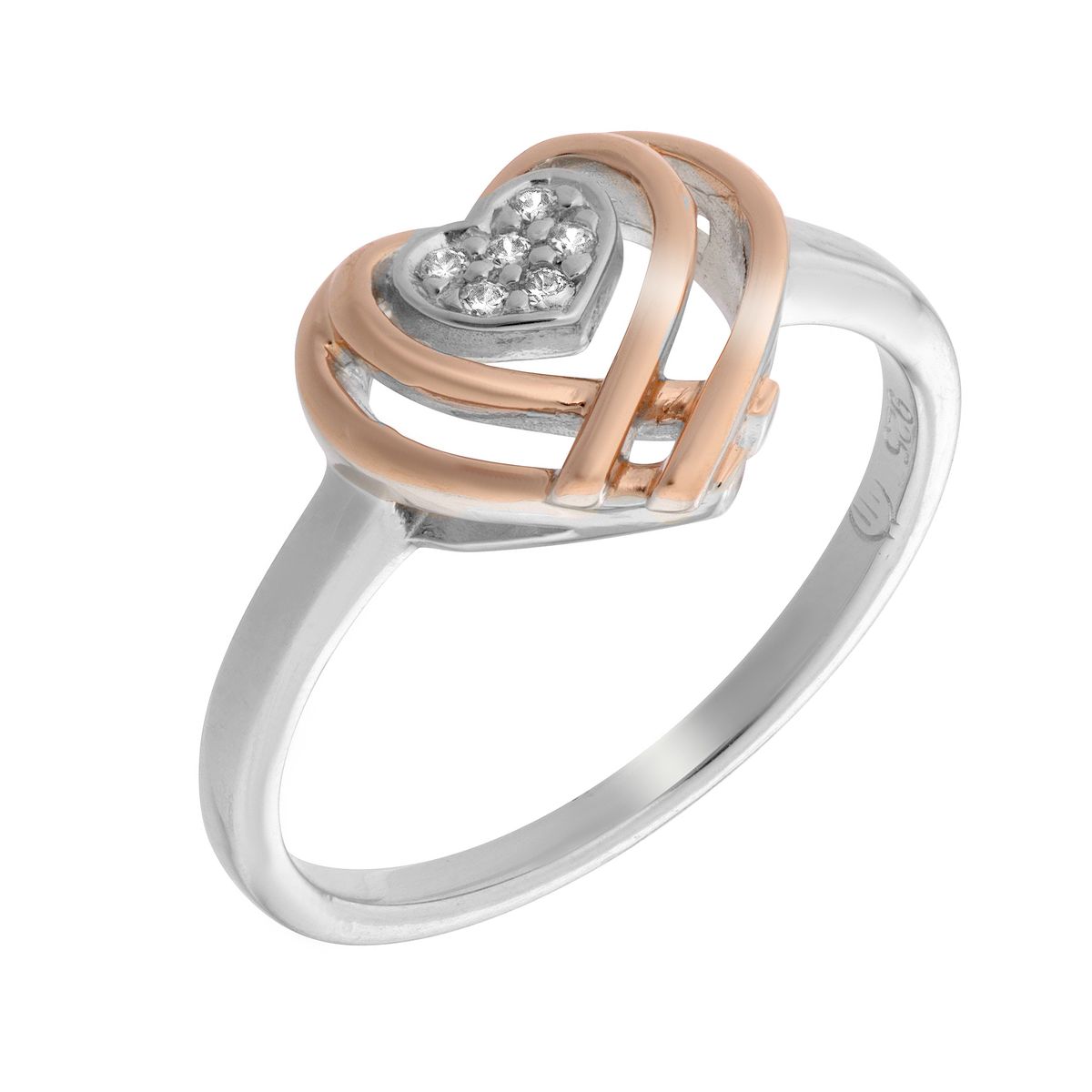 Orphelia Damen-Ring Sterling-Silber 925 – Silber/Rosé zr-7368/RG